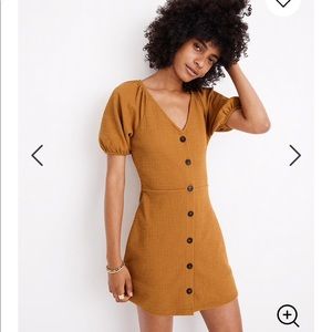 Madewell Texture & Thread Puff Sleeve Dress